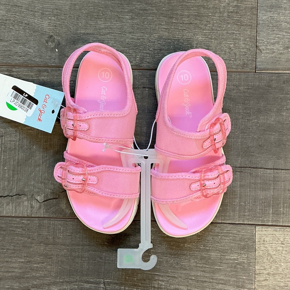 Cat & Jack Light Pink Kids Sandals with Buckles